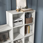 DH BASIC Organiseur de rangement empilable personnalisable en bois moderne - Étagères cubiques, armoire à tiroirs, bibliothèque avec portes par Denhour
