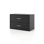 DH BASIC Organiseur de rangement empilable personnalisable en bois moderne - Étagères cubiques, armoire à tiroirs, bibliothèque avec portes par Denhour