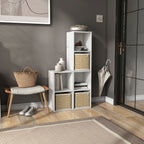 DH BASIC Organiseur de rangement empilable personnalisable en bois moderne - Étagères cubiques, armoire à tiroirs, bibliothèque avec portes par Denhour