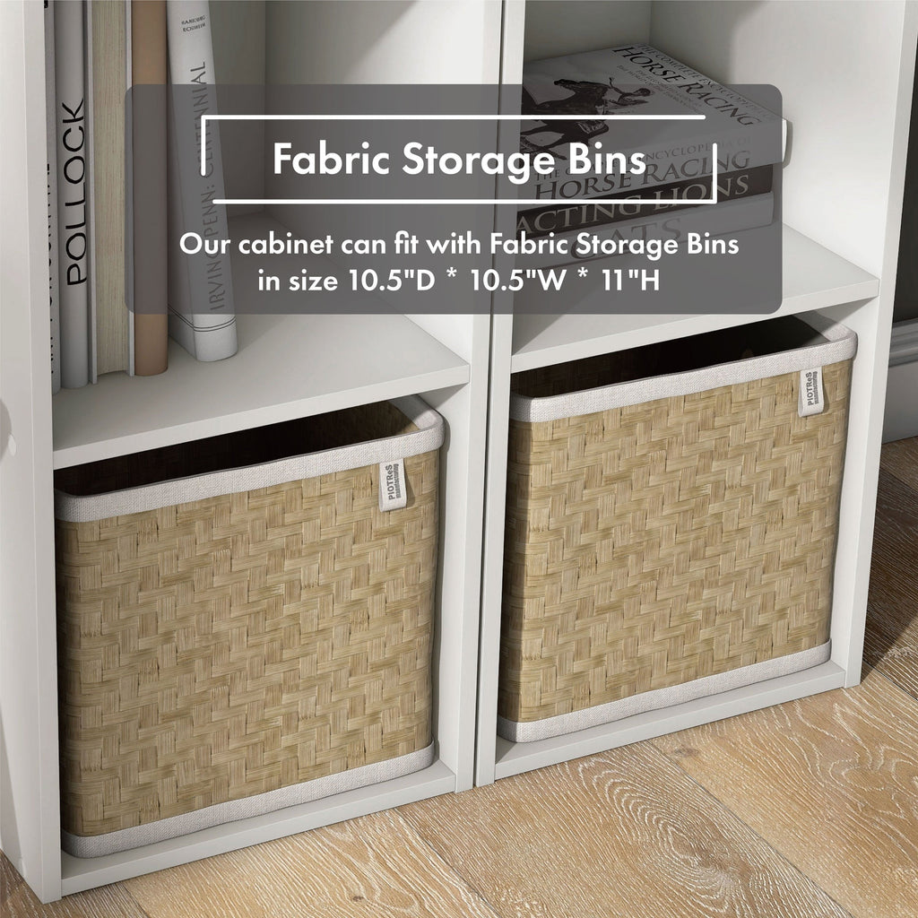 DH BASIC Organiseur de rangement empilable personnalisable en bois moderne - Étagères cubiques, armoire à tiroirs, bibliothèque avec portes par Denhour