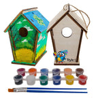 Nichoir en bois fait maison à construire soi-même - Construisez votre propre nichoir avec un kit de peinture facile