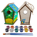 Nichoir en bois fait maison à construire soi-même - Construisez votre propre nichoir avec un kit de peinture facile