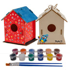 Nichoir en bois fait maison à construire soi-même - Construisez votre propre nichoir avec un kit de peinture facile