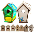 Nichoir en bois fait maison à construire soi-même - Construisez votre propre nichoir avec un kit de peinture facile
