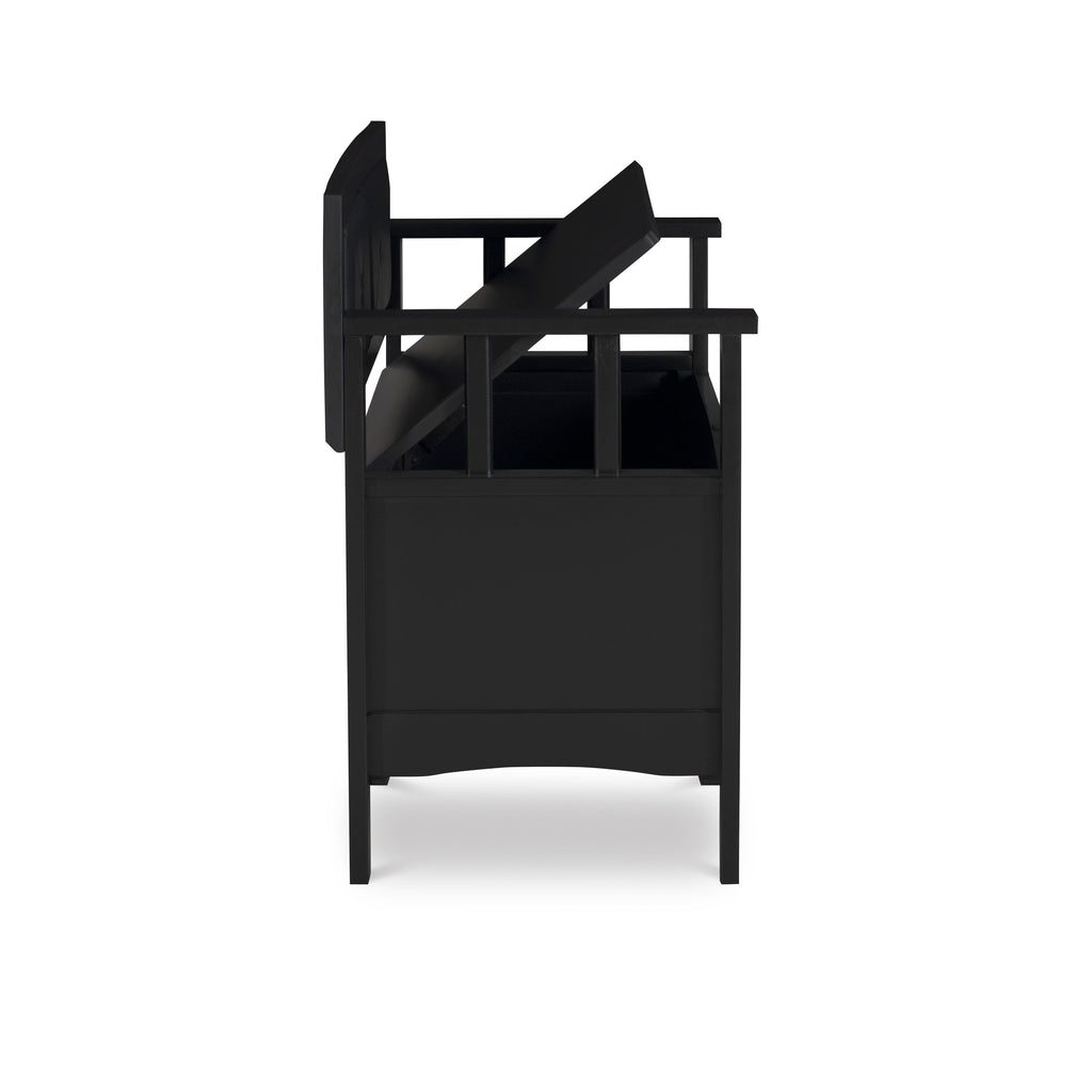 Dahlia Wood Flip Top Storage Entryway Bench