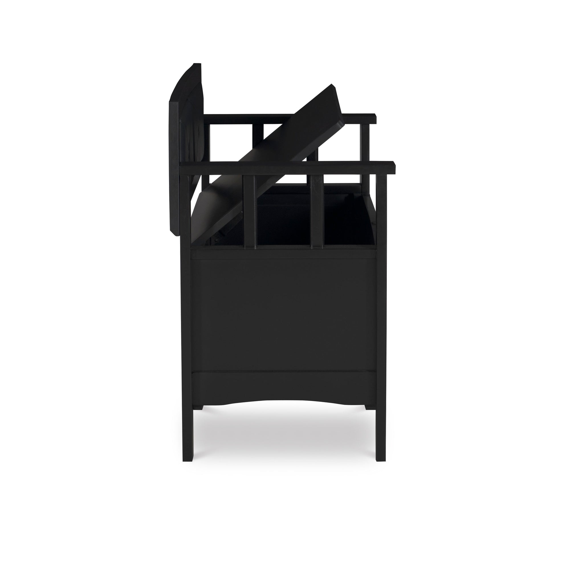 Dahlia Wood Flip Top Storage Entryway Bench
