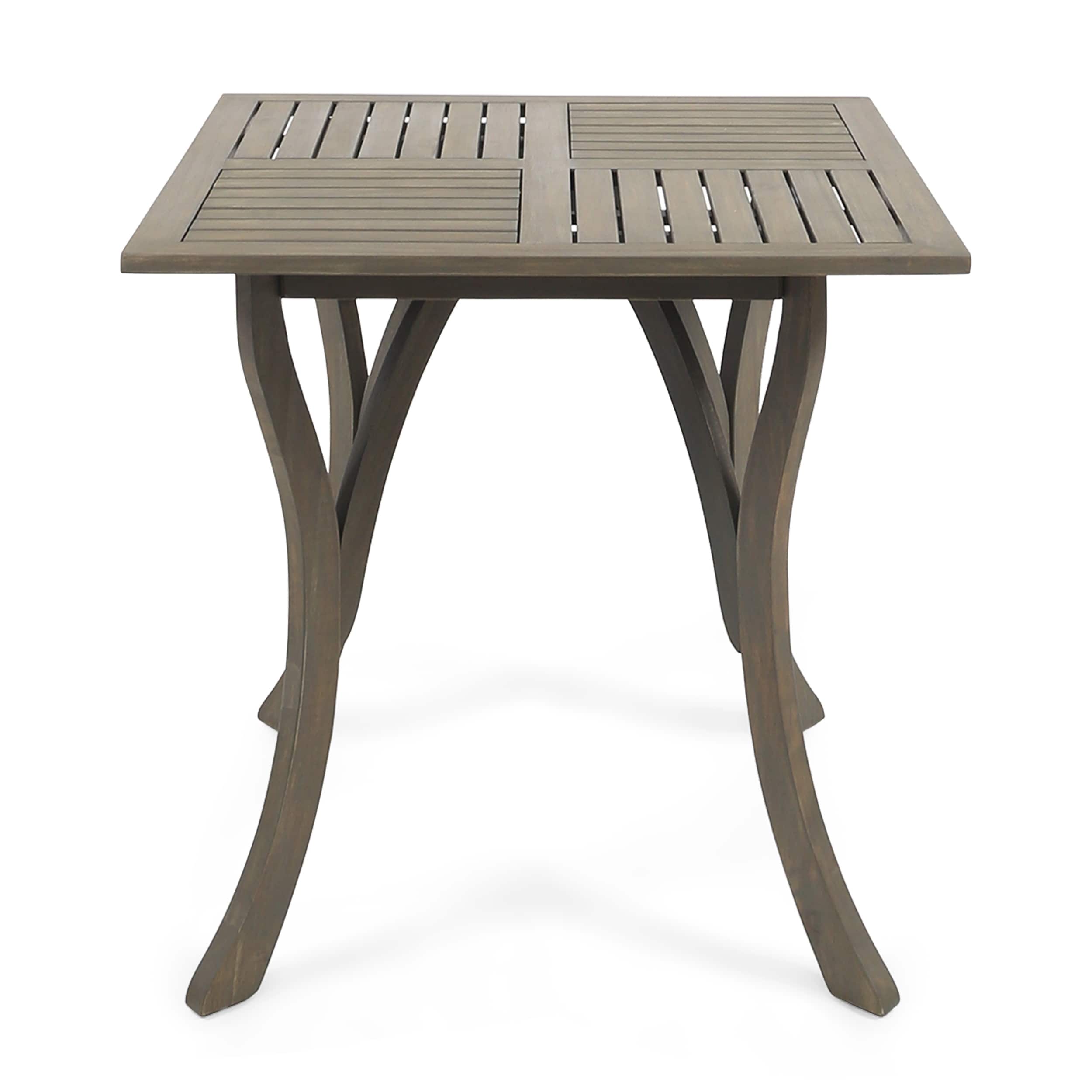 Christopher Knight Home Danby Ensemble de salle à manger d'extérieur 5 pièces en bois d'acacia et osier