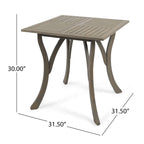 Christopher Knight Home Danby Ensemble de salle à manger d'extérieur 5 pièces en bois d'acacia et osier