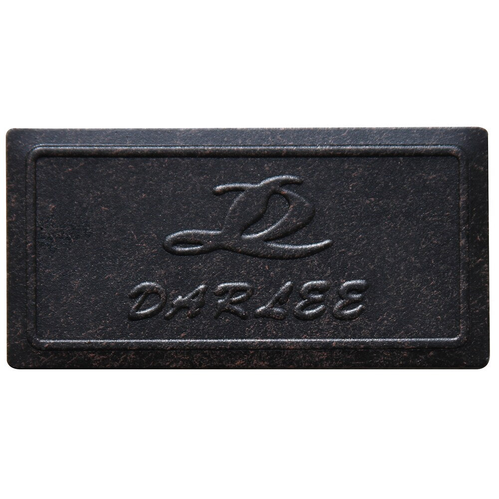 Ensemble de salle à manger rectangulaire 9 pièces Darlee Ocean View en fonte d'aluminium bronze antique