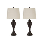 Lampes de table en métal Darlita, finition bronze, 30 pouces - Lot de 2