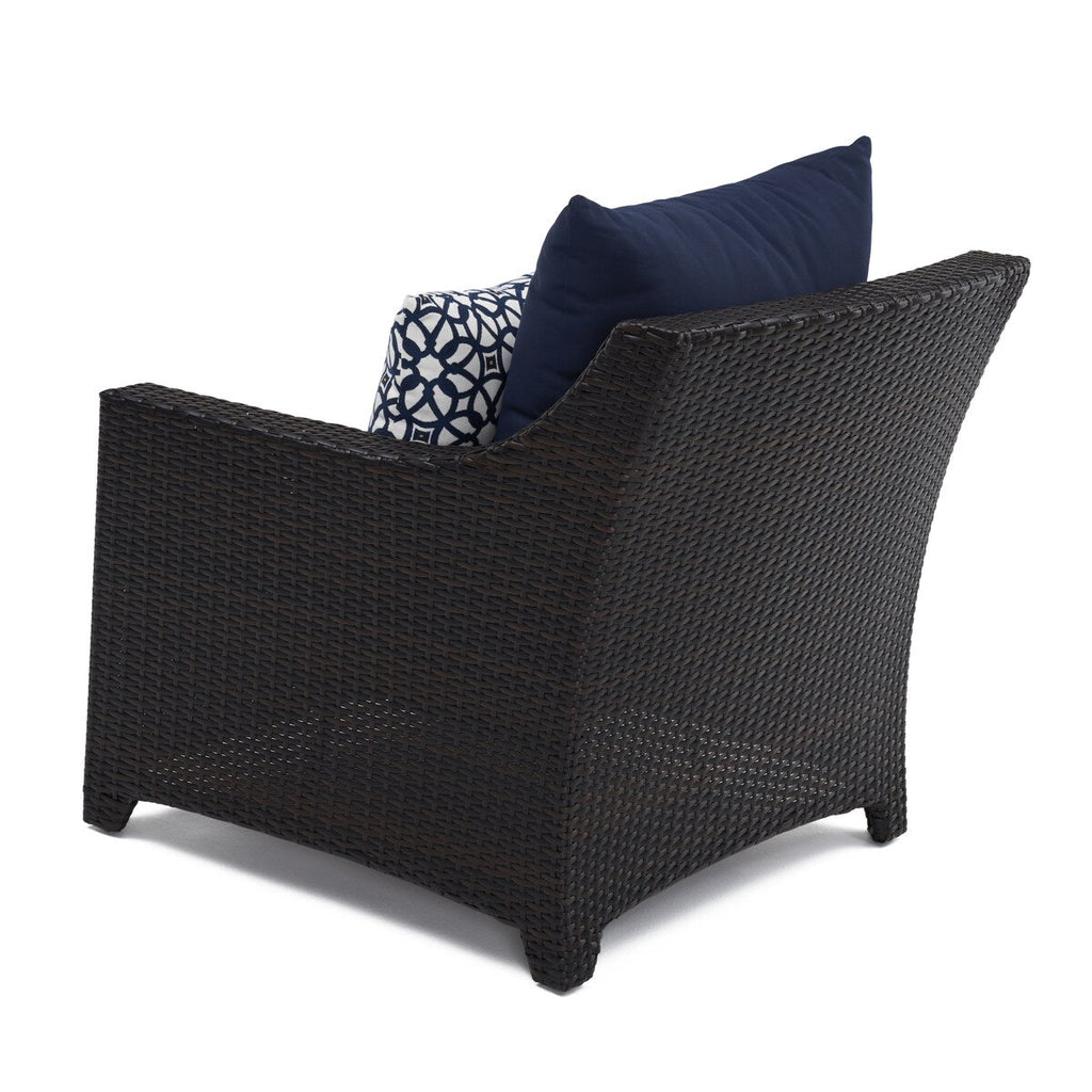 Ensemble de 5 fauteuils club et poufs d'extérieur Deco Sunbrella