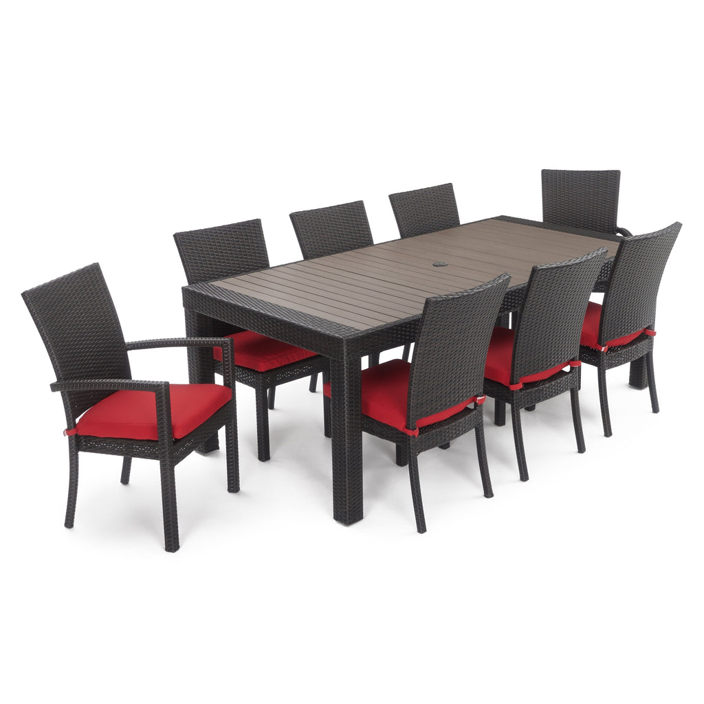 Ensemble de salle à manger d'extérieur Deco 9 pièces en aluminium