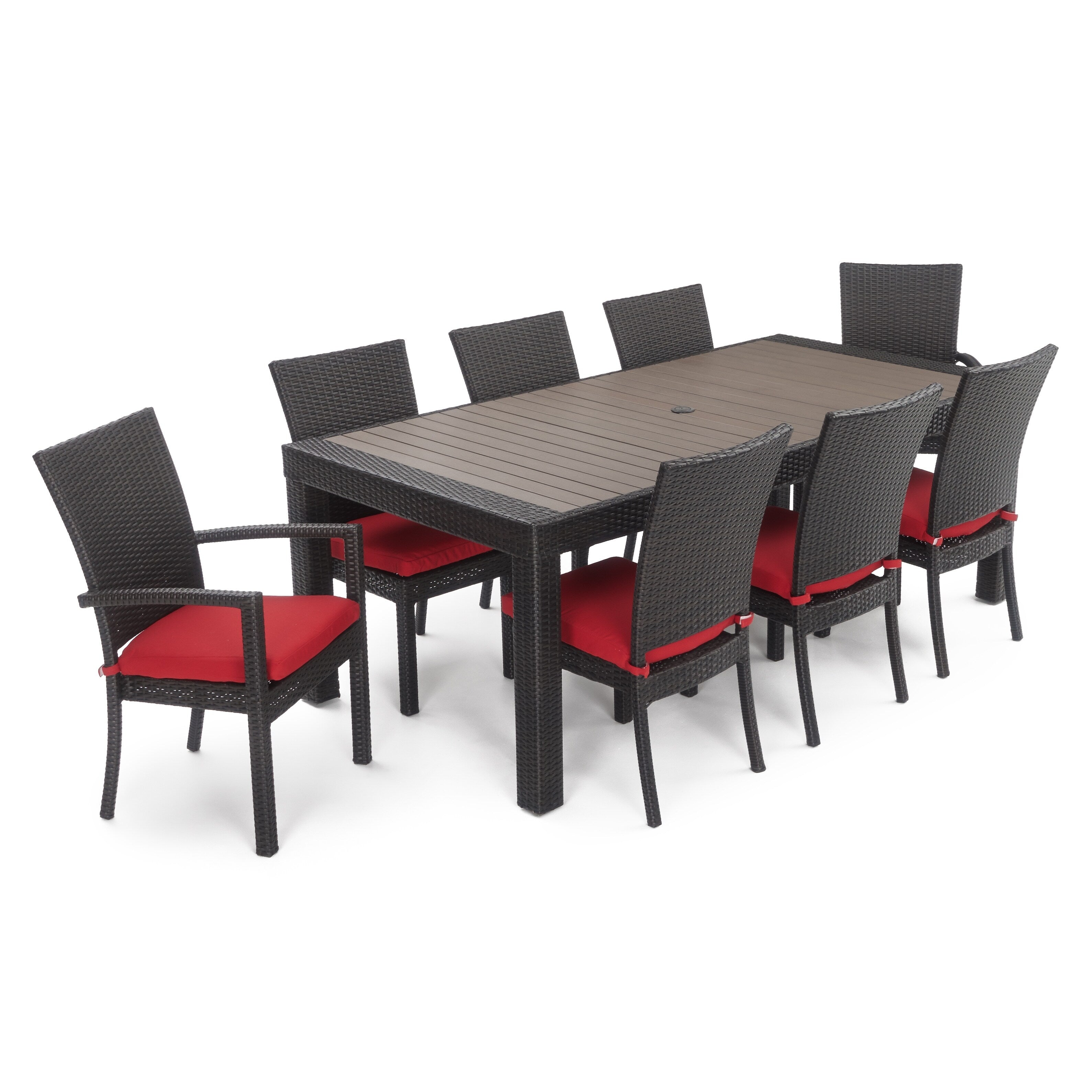 Ensemble de salle à manger d'extérieur Deco 9 pièces en aluminium