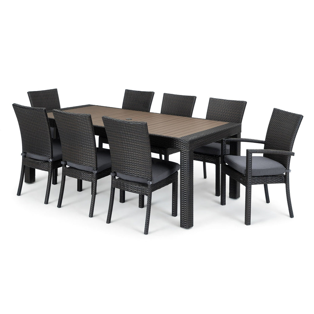 Ensemble de salle à manger d'extérieur Deco 9 pièces en aluminium