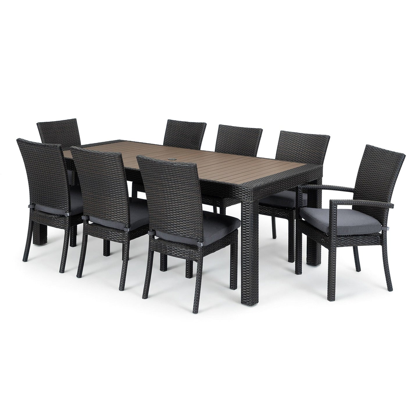 Ensemble de salle à manger d'extérieur Deco 9 pièces en aluminium