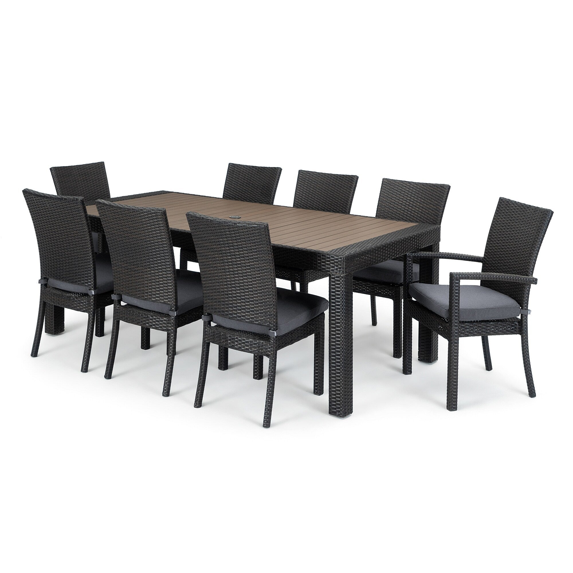 Ensemble de salle à manger d'extérieur Deco 9 pièces en aluminium