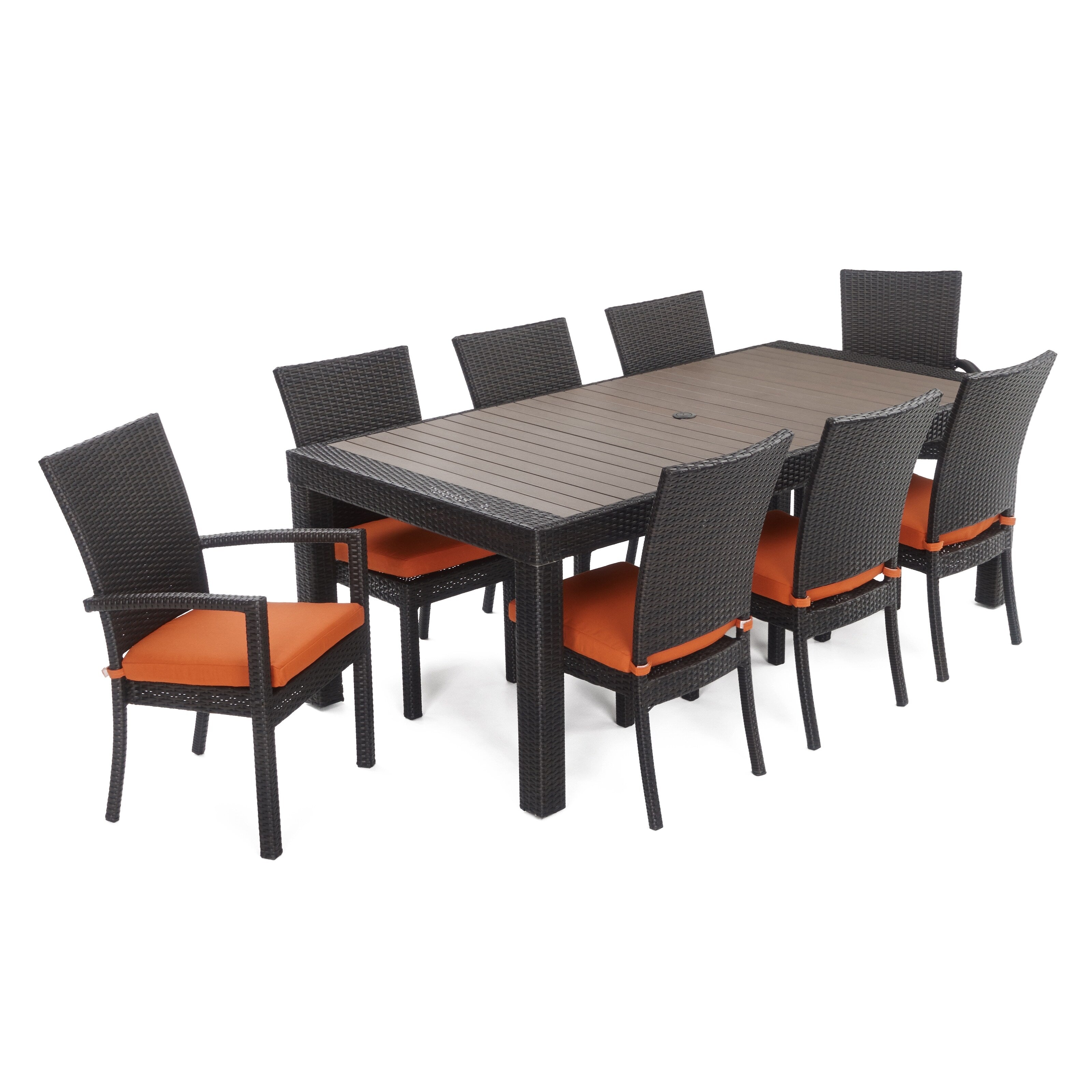 Ensemble de salle à manger d'extérieur Deco 9 pièces en aluminium