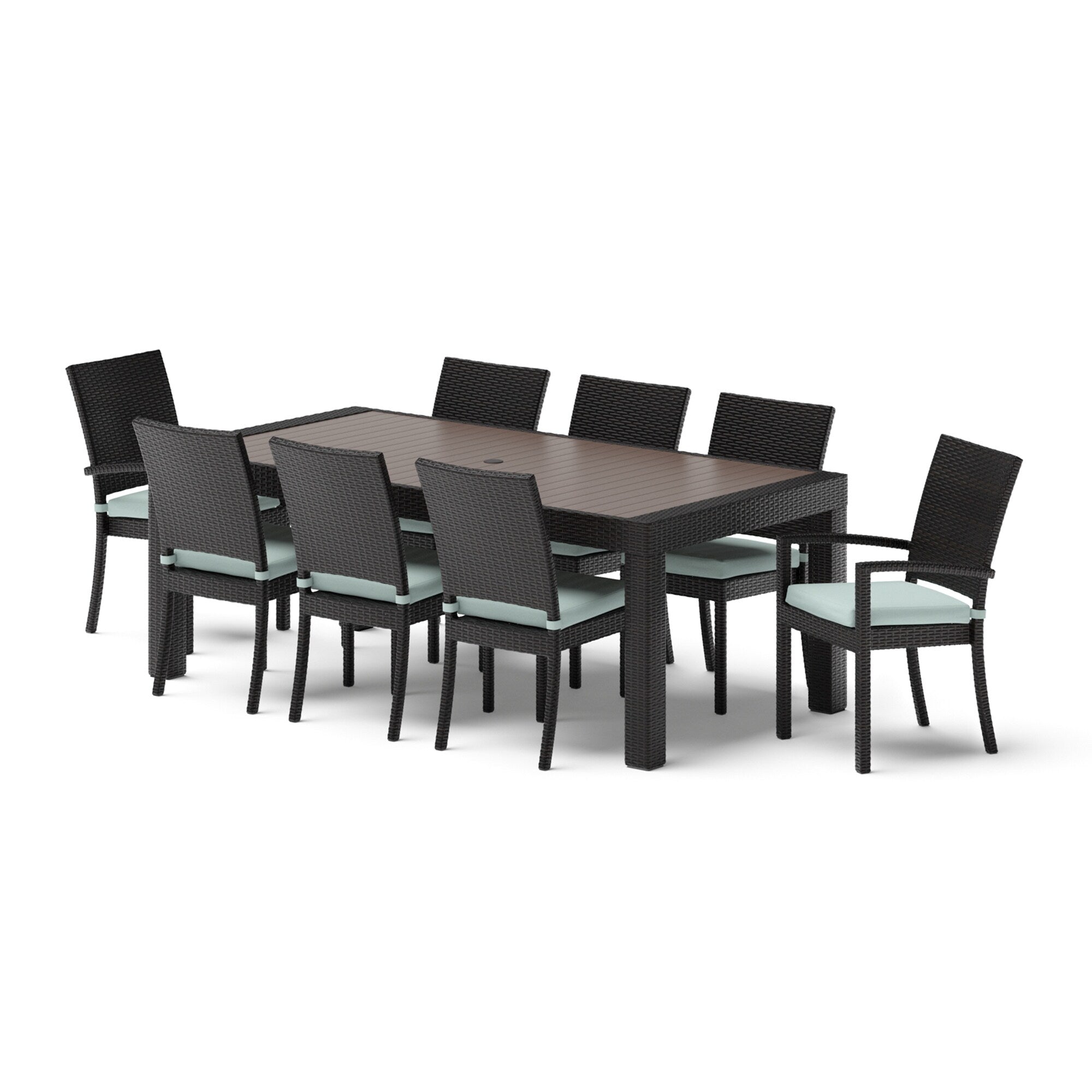 Ensemble de salle à manger d'extérieur Deco 9 pièces en aluminium