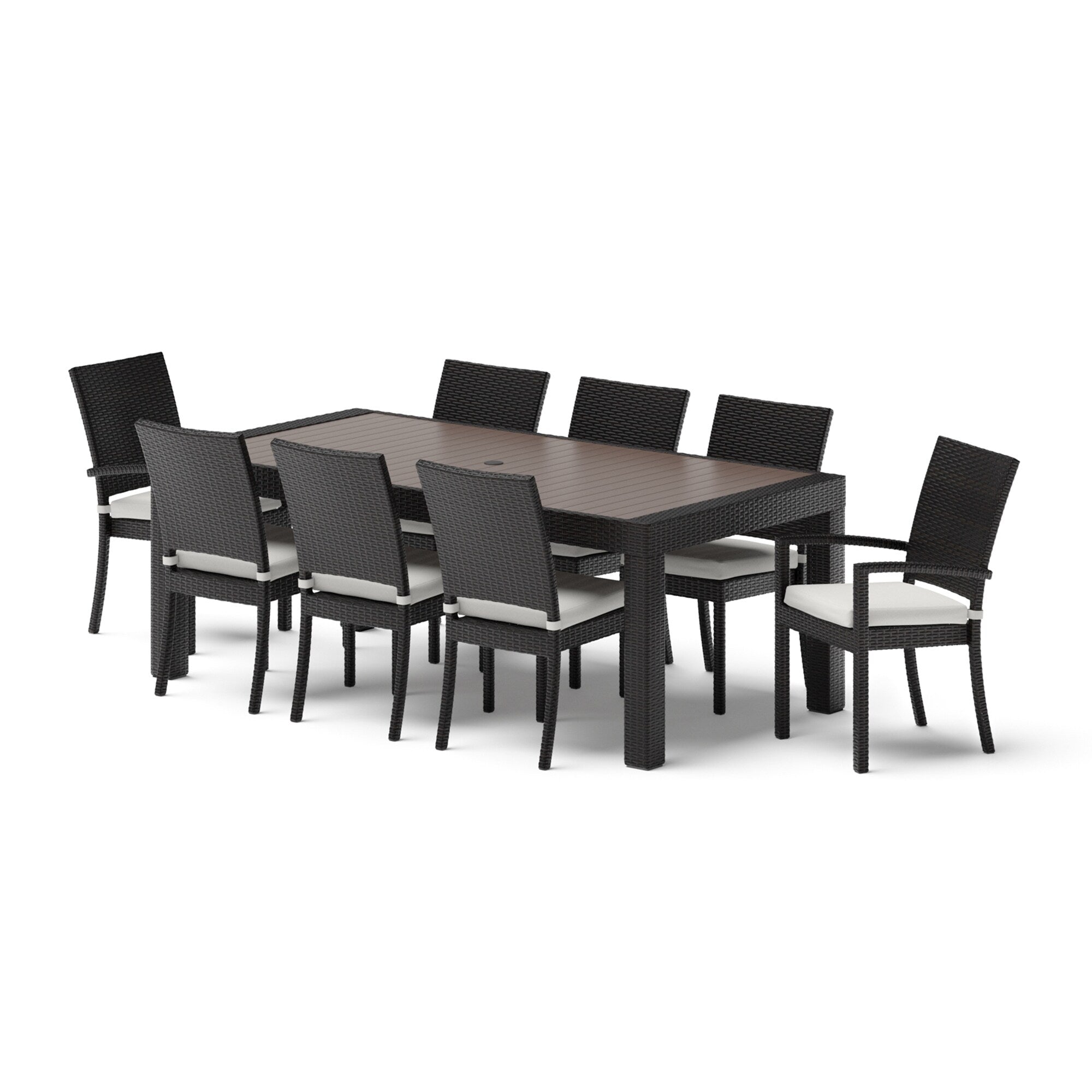 Ensemble de salle à manger d'extérieur Deco 9 pièces en aluminium