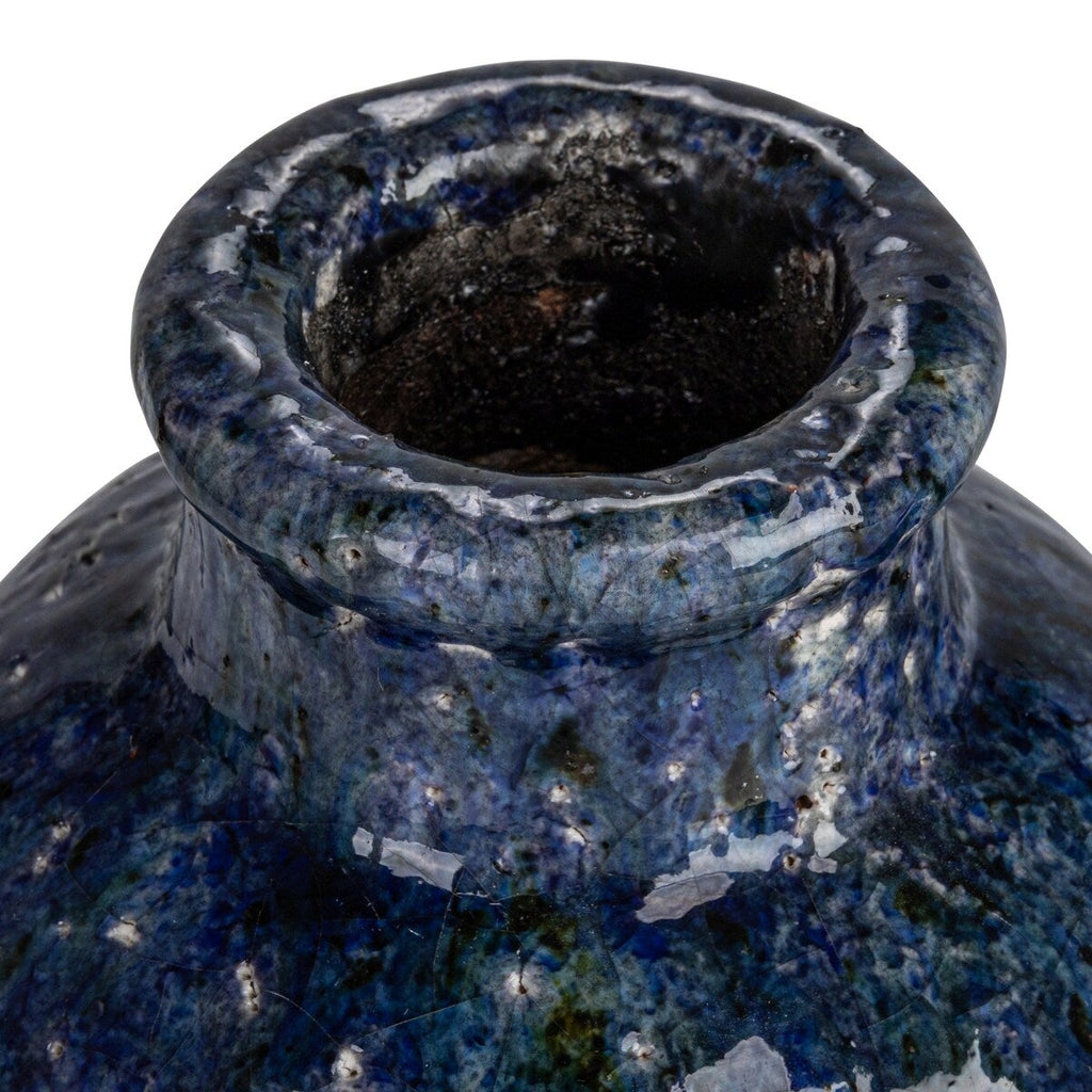Vases décoratifs en terre cuite avec glaçure craquelée, lot de 3