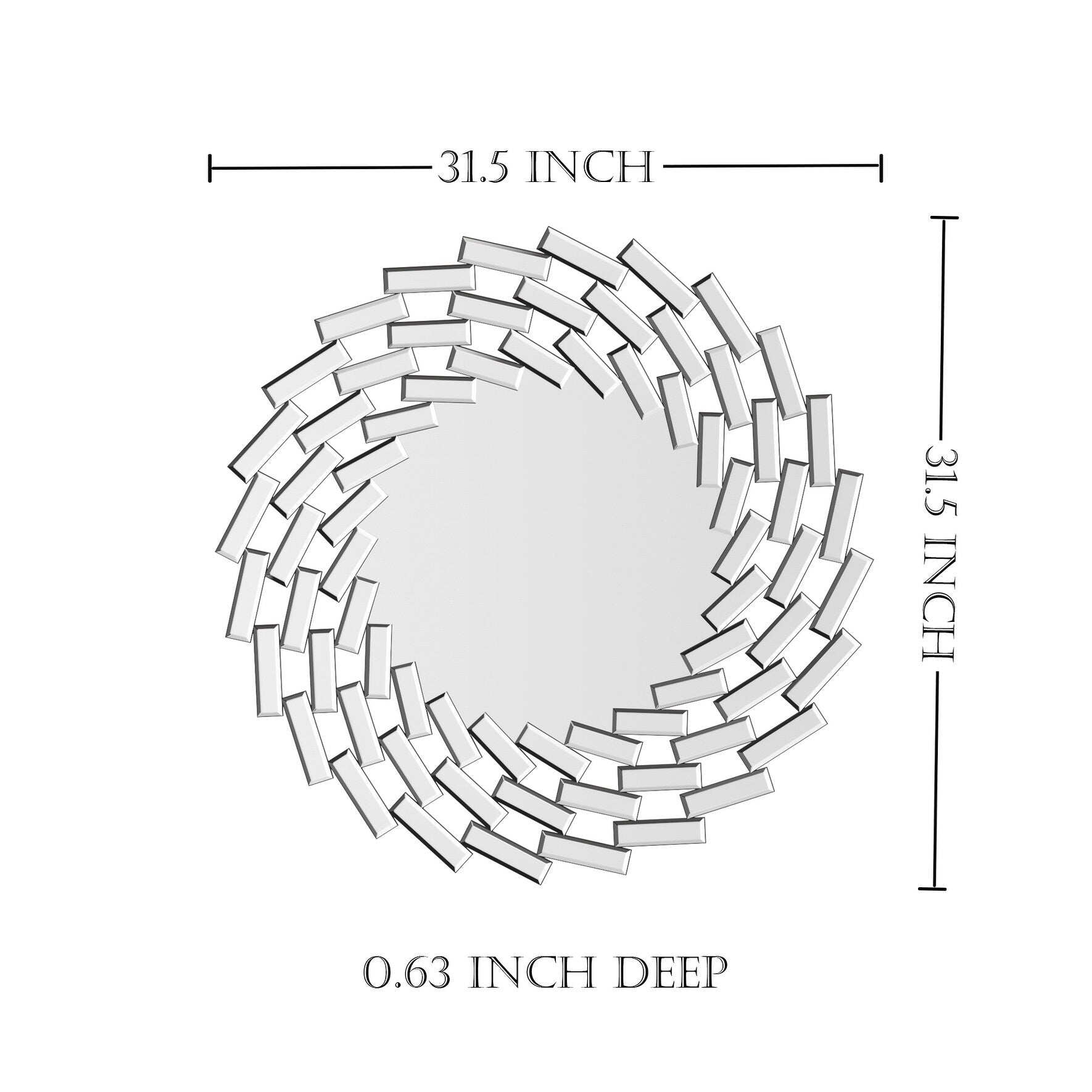 Miroir mural en forme de soleil Miroir d'appoint rond