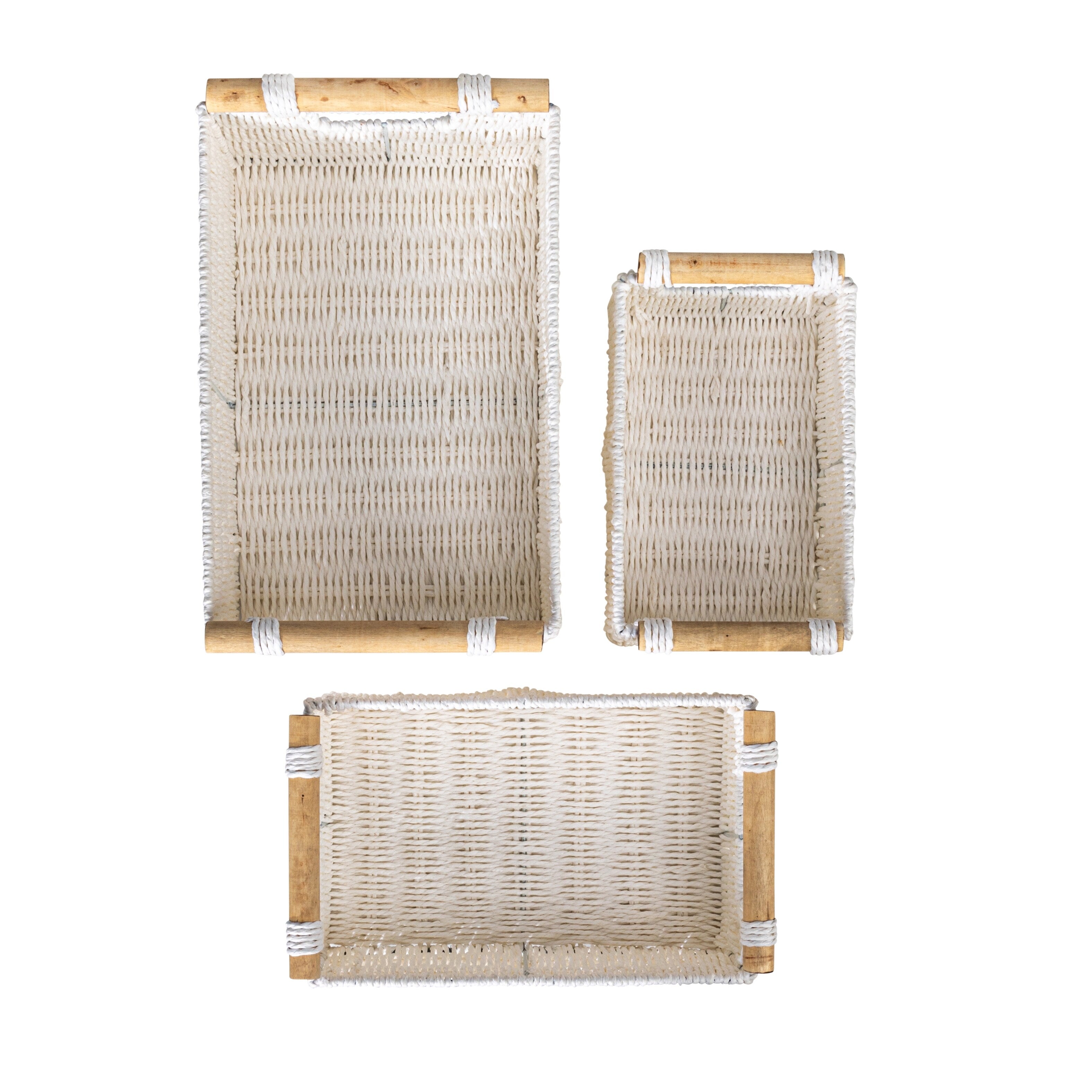 Paniers tissés décoratifs essentiels pour la maison