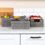 Paniers tissés décoratifs essentiels pour la maison