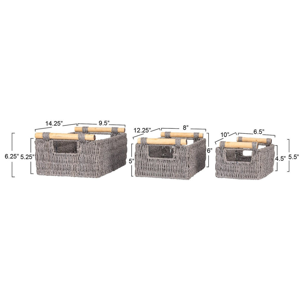Paniers tissés décoratifs essentiels pour la maison