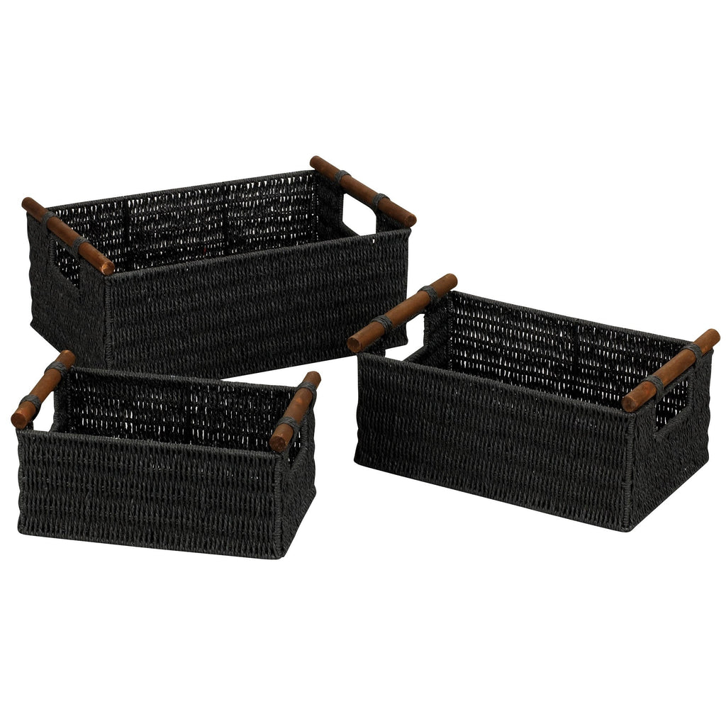 Paniers tissés décoratifs essentiels pour la maison