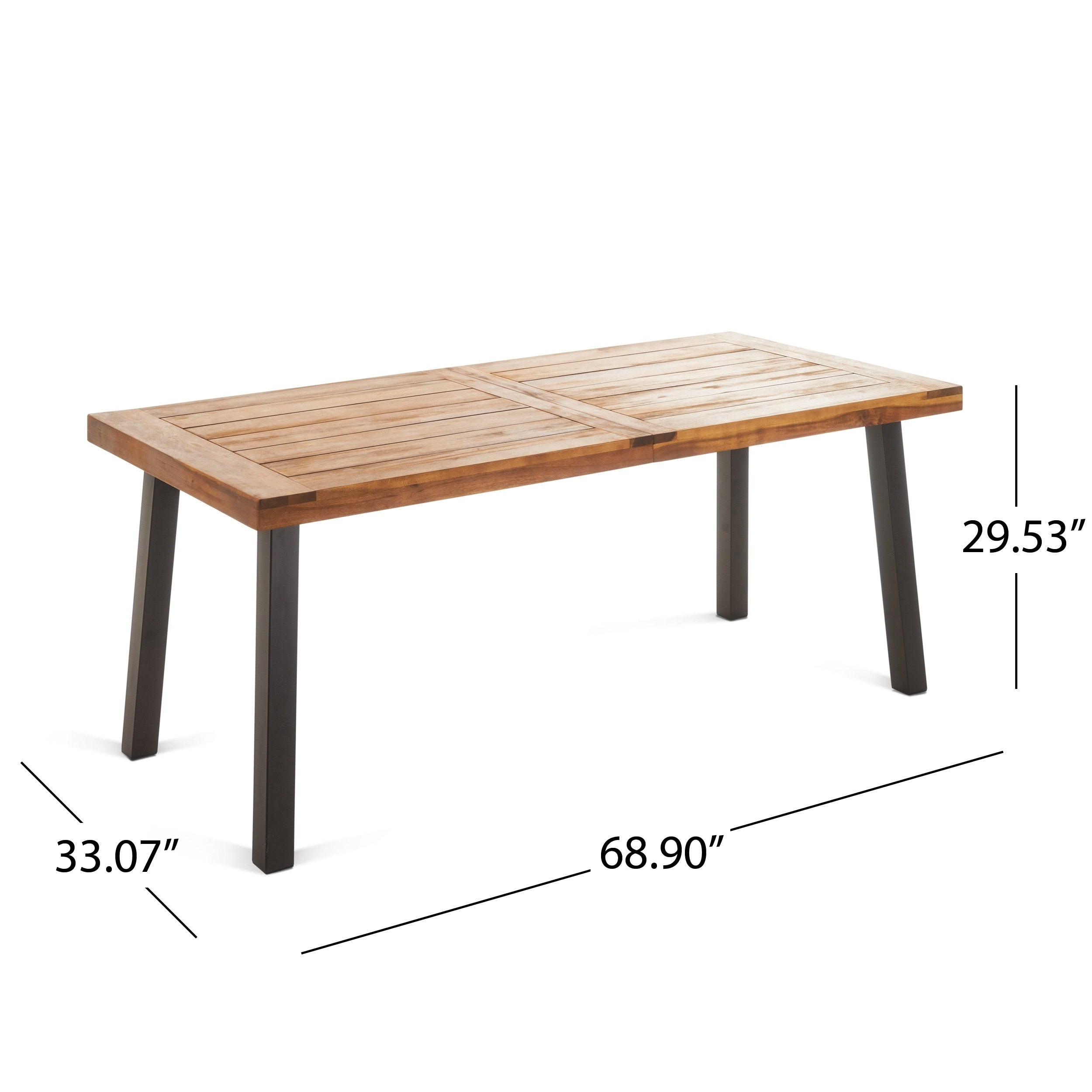 Della - Hermosa ? Ensemble de salle à manger en bois d'acacia 7 pièces par Christopher Knight Home