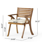 Della - Hermosa ? Ensemble de salle à manger en bois d'acacia 7 pièces par Christopher Knight Home