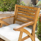 Della - Hermosa ? Ensemble de salle à manger en bois d'acacia 7 pièces par Christopher Knight Home