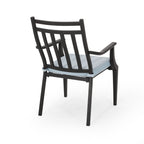 Ensemble de salle à manger d'extérieur Delmar 5 pièces avec table en béton léger par Christopher Knight Home