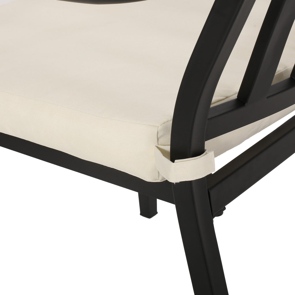 Ensemble de salle à manger d'extérieur Delmar 5 pièces avec table en béton léger par Christopher Knight Home