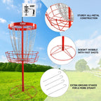 Panier de cibles de disc golf portable de luxe GSE™ à 24 chaînes, paniers d'entraînement PRO Disc Golf