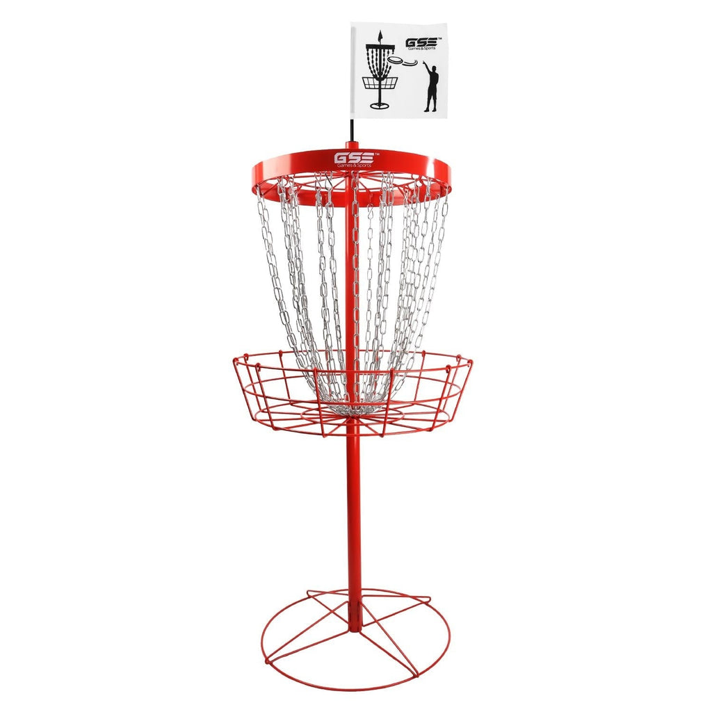 Panier de cibles de disc golf portable de luxe GSE™ à 24 chaînes, paniers d'entraînement PRO Disc Golf