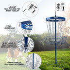 Panier de cibles de disc golf portable de luxe GSE™ à 24 chaînes, paniers d'entraînement PRO Disc Golf