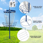 Panier de cibles de disc golf portable de luxe GSE™ à 24 chaînes, paniers d'entraînement PRO Disc Golf