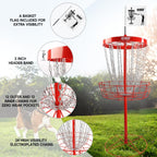Panier de cibles de disc golf portable de luxe GSE™ à 24 chaînes, paniers d'entraînement PRO Disc Golf