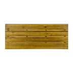 Ensemble de bar industriel d'extérieur en bois Denali 3 pièces par Christopher Knight Home