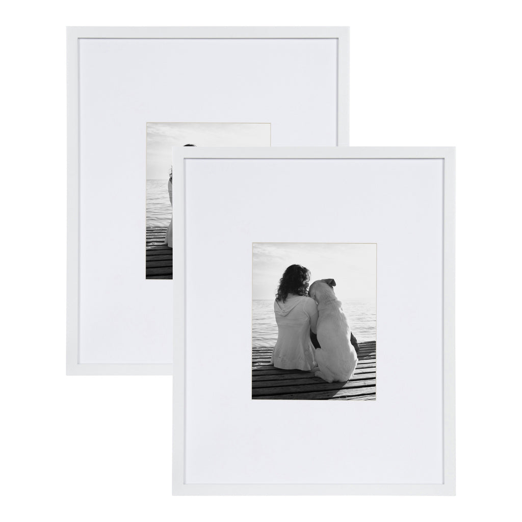 Cadre photo mural en bois DesignOvation Gallery, lot de 2