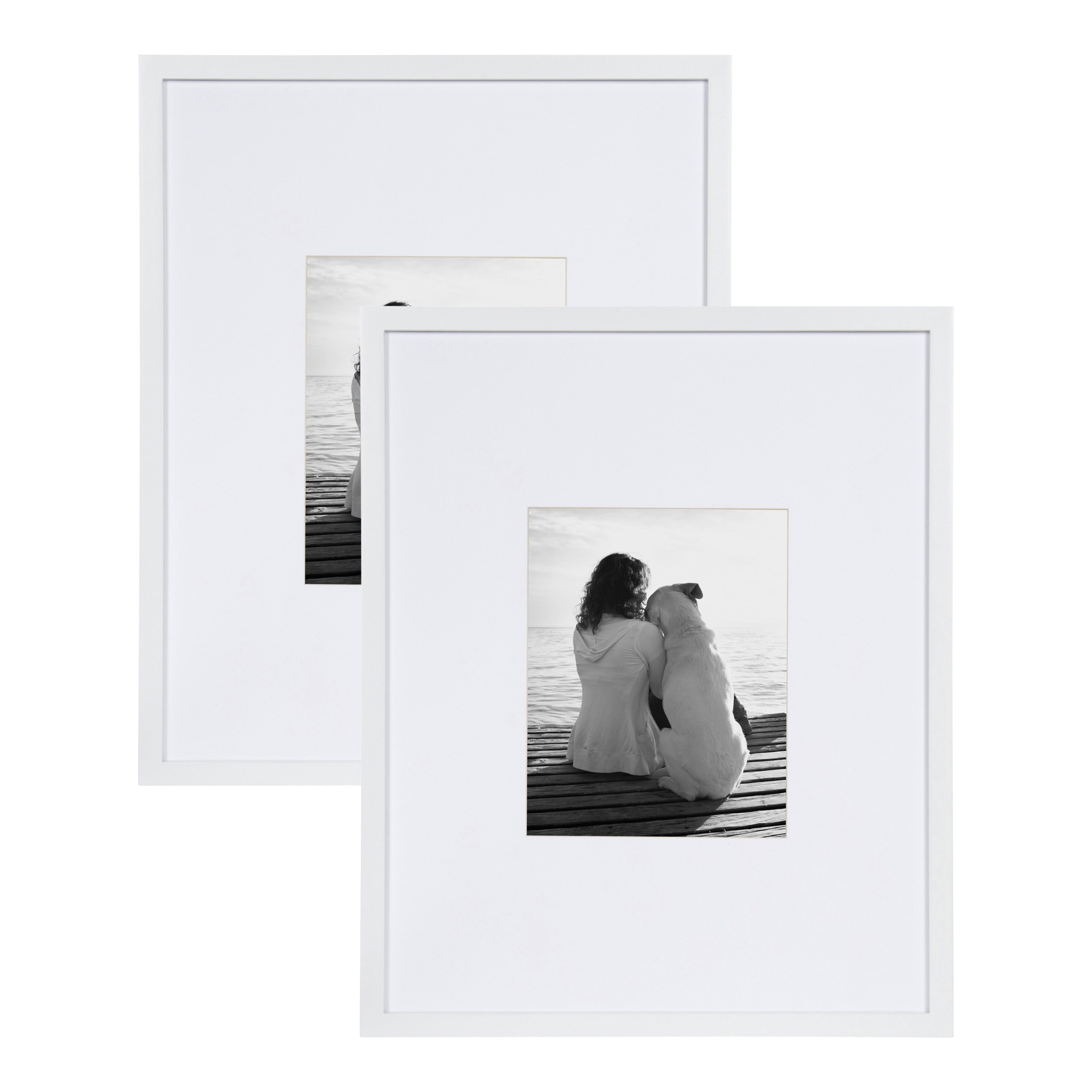 Cadre photo mural en bois DesignOvation Gallery, lot de 2