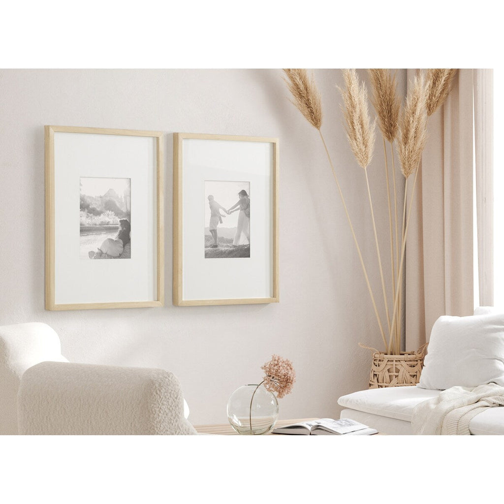 Cadre photo mural en bois DesignOvation Gallery, lot de 2