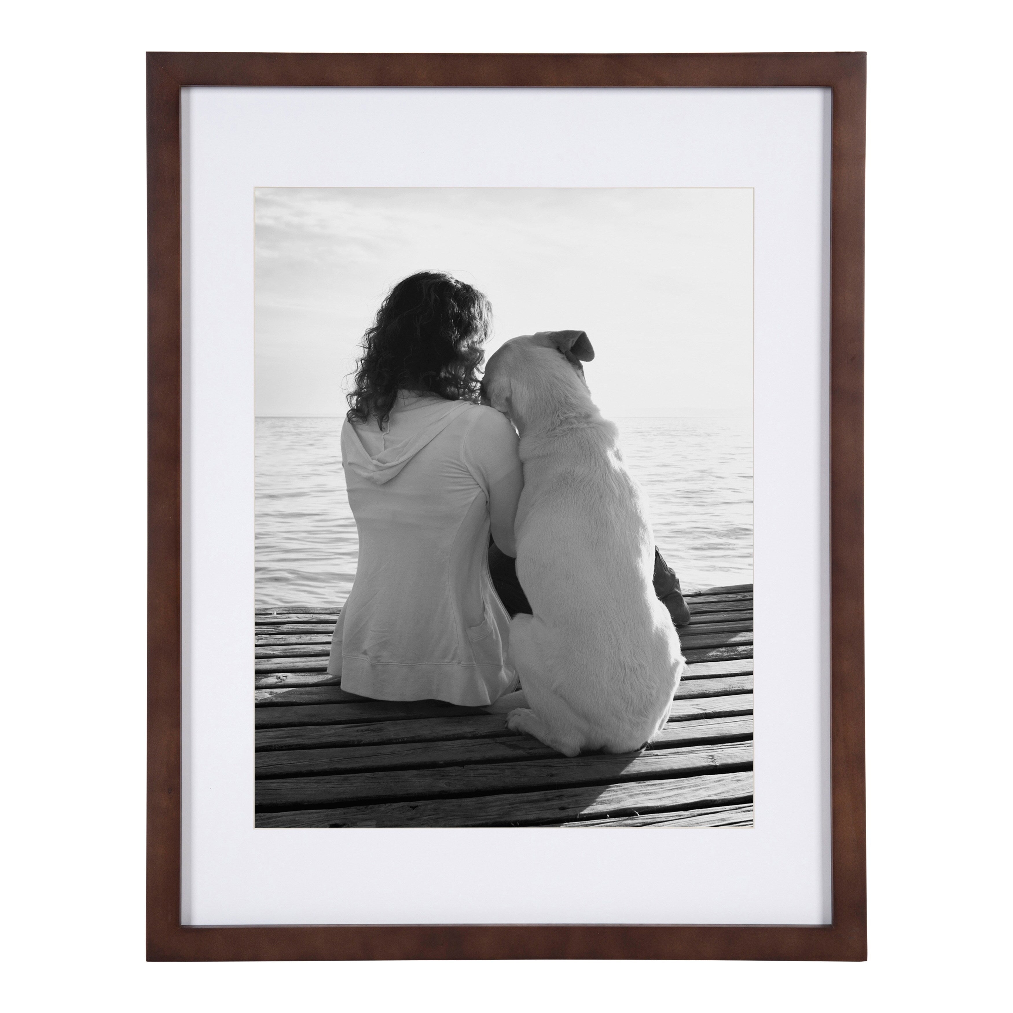 Cadre photo mural en bois DesignOvation Gallery, lot de 2