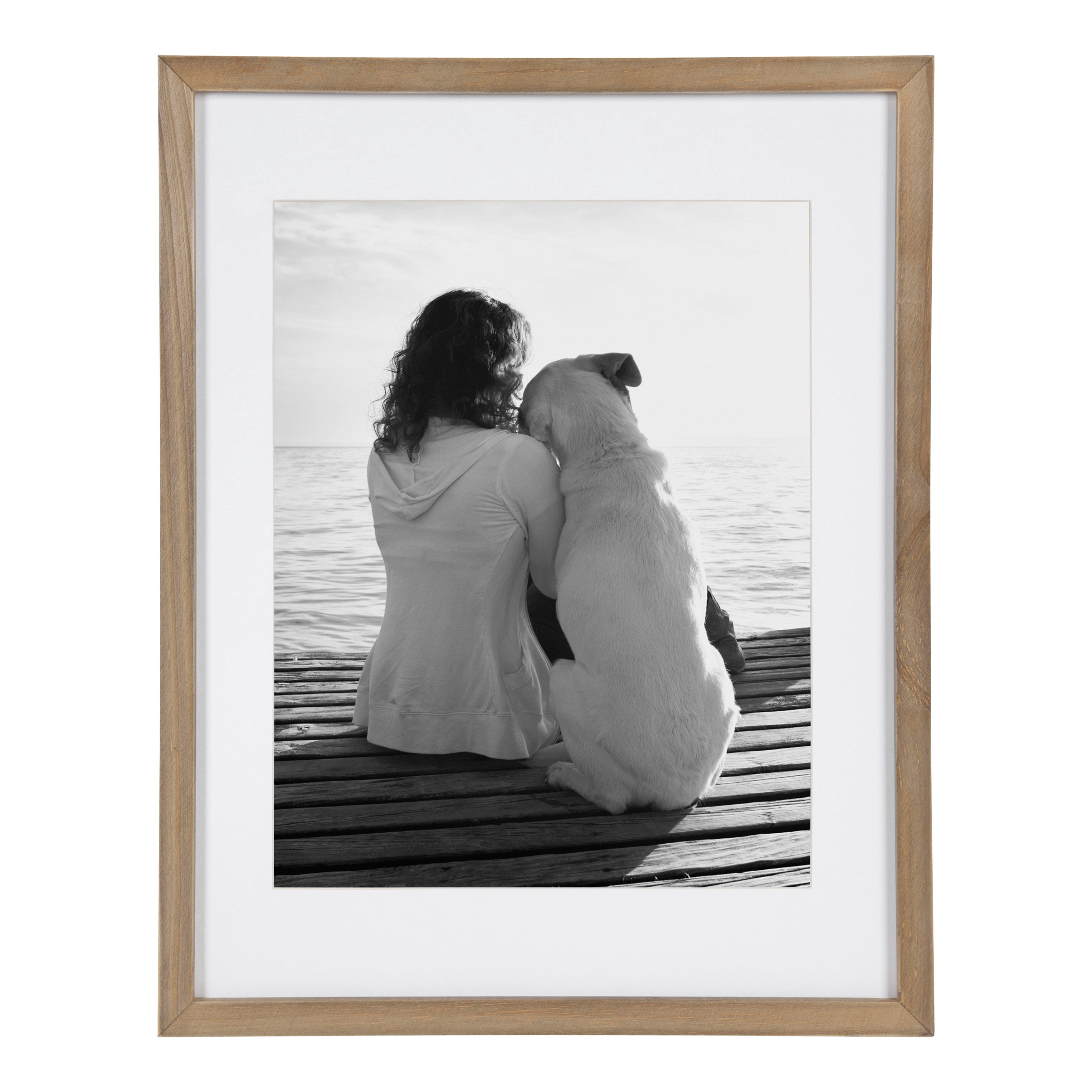 Cadre photo mural en bois DesignOvation Gallery, lot de 2