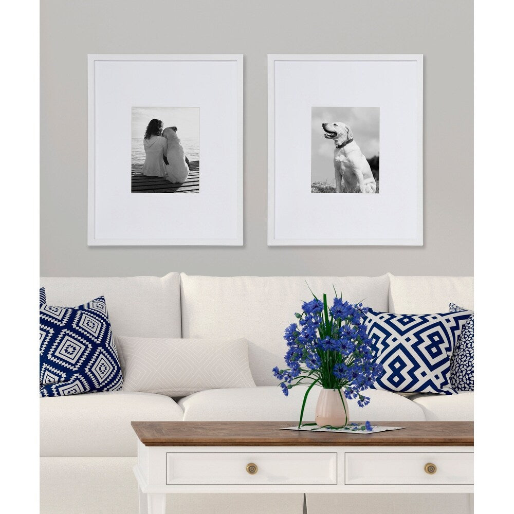 Cadre photo mural en bois DesignOvation Gallery, lot de 2