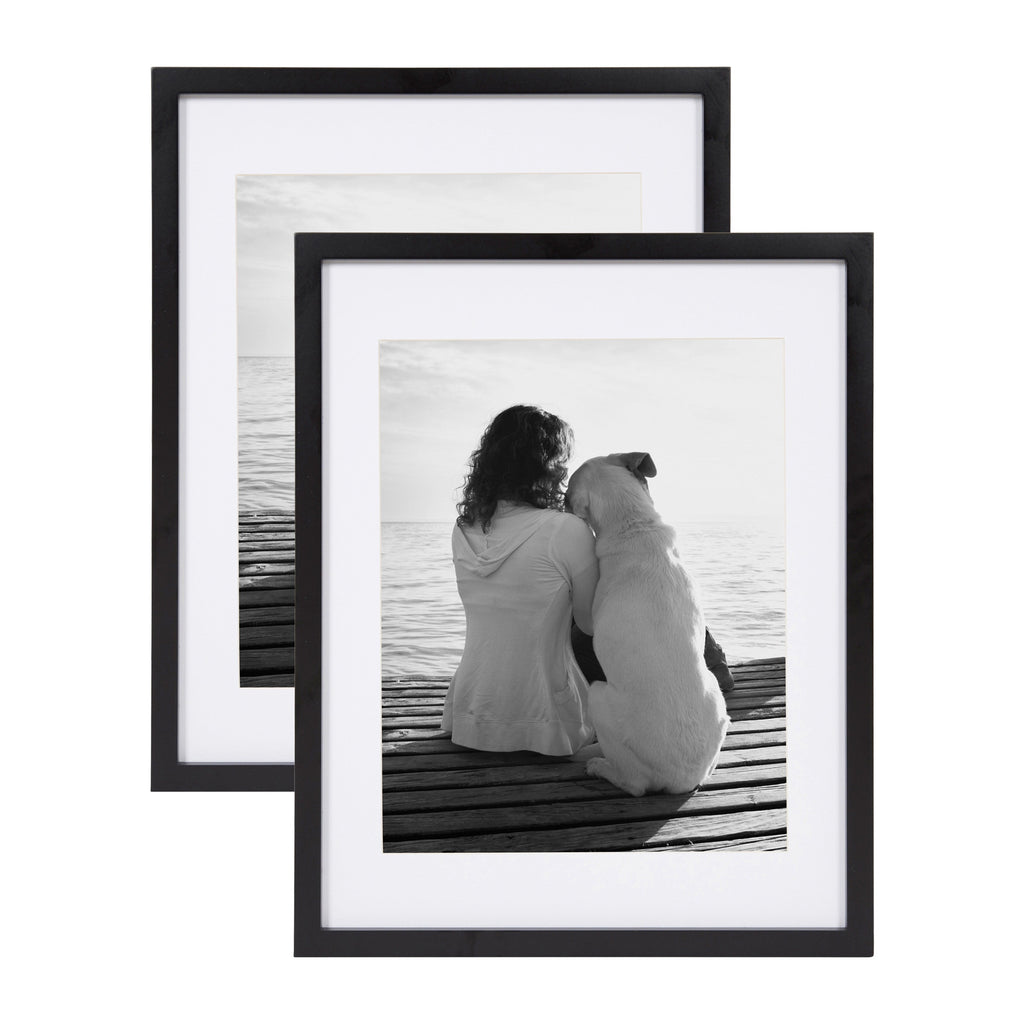 Cadre photo mural en bois DesignOvation Gallery, lot de 2