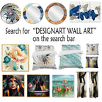 Collages de prairies et de nuages ​​Designart VI, art mural moderne en métal
