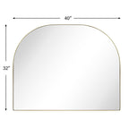 Grand miroir arqué TEHOME Dezerae pour manteau de cheminée, 40'' L x 32'' H