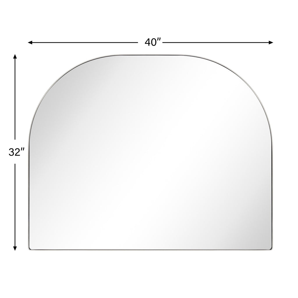 Grand miroir arqué TEHOME Dezerae pour manteau de cheminée, 40'' L x 32'' H